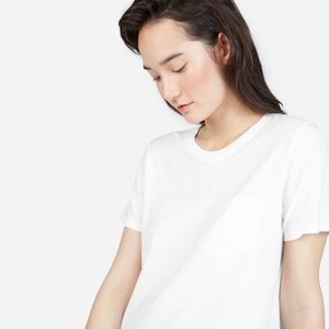 SALE DAY! Everlane Cotton Box-Cut Pocket Tee White